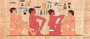 Reflexology. Egyptian pic